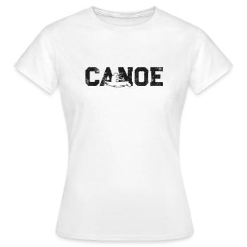 Canoë Canoë Vintage Canoë - T-shirt Femme - blanc - Devant - AI Model Female 172 dark (172cm)