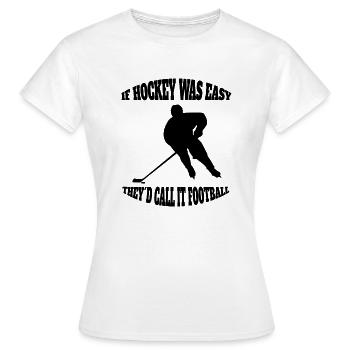 Eishockey Geschenk Wintersport Eishockeyteam - Frauen T-Shirt - Weiß - Vorne - AI Model Female 172 dark (172cm)