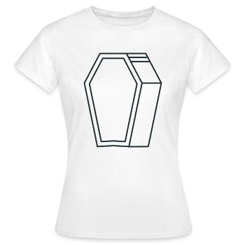 forme de cercueil en 3D - T-shirt Femme - blanc - Devant - AI Model Female 172 dark (172cm)