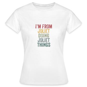 Joliet things city - Frauen T-Shirt - Weiß - Vorne - AI Model Female 172 dark (172cm)