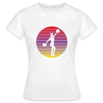 Cheerleader Cadeau Cheerleader Cheerleader Cheerleader Cheerleading - T-shirt Femme - blanc - Devant - AI Model Female 172 dark (172cm)