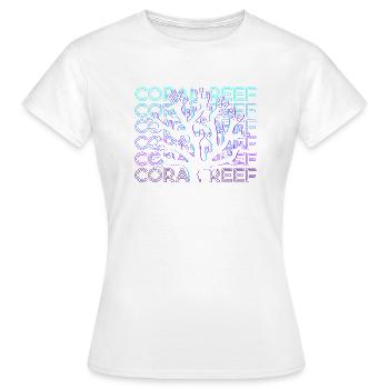 Cadeau rétro De récif corallien - T-shirt Femme - blanc - Devant - AI Model Female 172 dark (172cm)