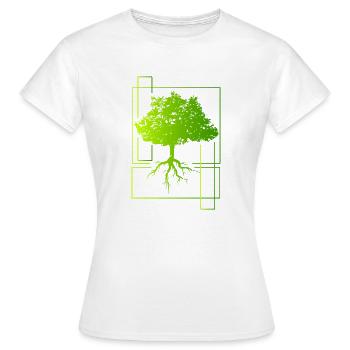 Arbre - T-shirt Femme - blanc - Devant - AI Model Female 172 dark (172cm)