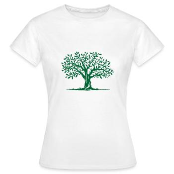 Baum - Frauen T-Shirt - Weiß - Vorne - AI Model Female 172 dark (172cm)