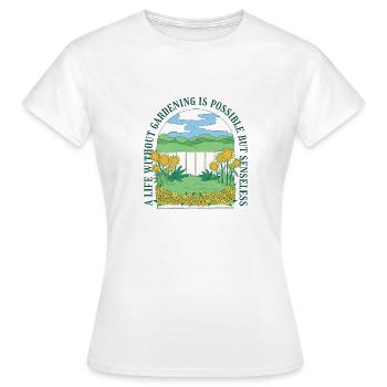 Jardin Verger Cadeau Jardinier Hobby Jardinier - T-shirt Femme - blanc - Devant - AI Model Female 172 dark (172cm)