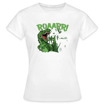 7. Geburtstag Junge 7 Jahre Dino Dinosaurier - Frauen T-Shirt - Weiß - Vorne - AI Model Female 172 dark (172cm)