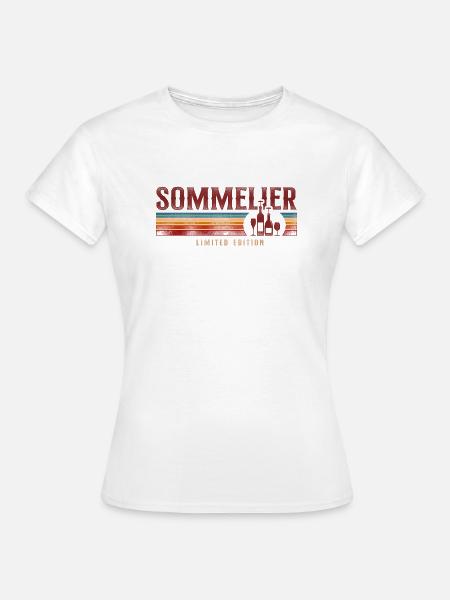 Sommelier Wine Drinking Tasting - Frauen T-Shirt - Weiß