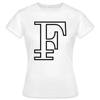 Franconian outline black - Women's T-Shirt - white - Front - AI Model Female 172 dark (172cm)