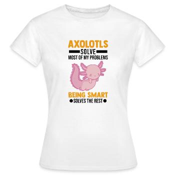 Axolotl Gift Tail Lurch - Women's T-Shirt - white - Front - AI Model Female 172 dark (172cm)