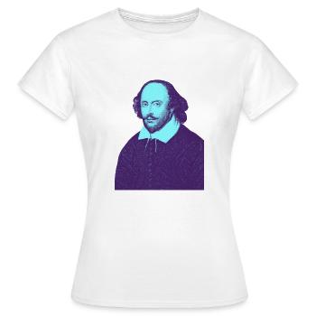William Shakespeare - Mein Theater - Frauen T-Shirt - Weiß - Vorne - AI Model Female 172 dark (172cm)