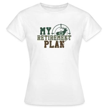 Chasseur de cerfs à la retraite - T-shirt Femme - blanc - Devant - AI Model Female 172 dark (172cm)