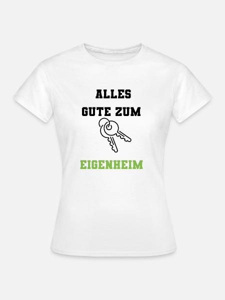 Einzug T-shirt - Frauen T-Shirt - Weiß