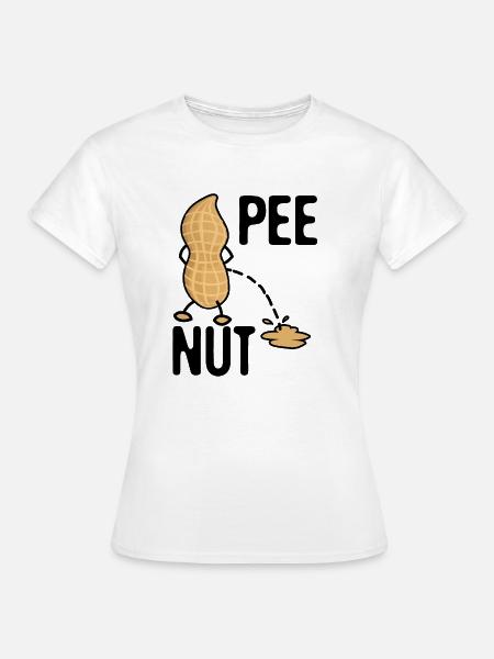 Pee Nut - Frauen T-Shirt - Weiß