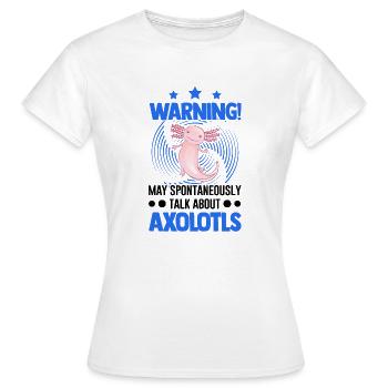 Axolotl Gift Tail Lurch - Women's T-Shirt - white - Front - AI Model Female 172 dark (172cm)