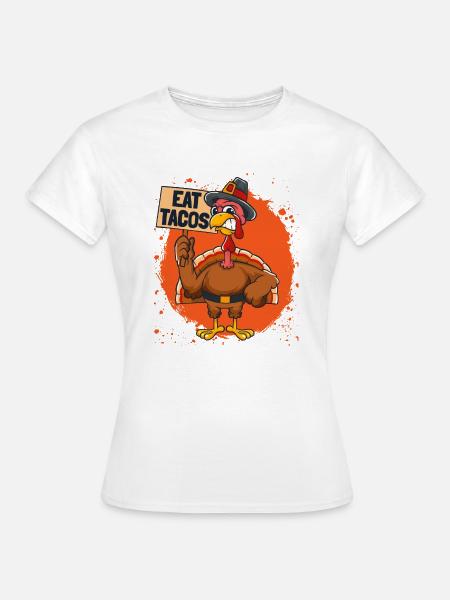 Eat Tacos - Frauen T-Shirt - Weiß