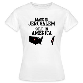 Hebrew Israelites Jerusalem Sold In America - Women's T-Shirt - white - Front - AI Model Female 172 dark (172cm)