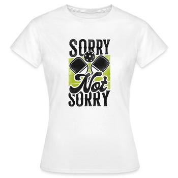 Pickleball Désolé Pas Désolé - T-shirt Femme - blanc - Devant - AI Model Female 172 dark (172cm)