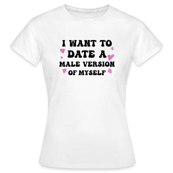 Coquette Esthétique Centre-ville - T-shirt Femme - blanc - Devant - AI Model Female 172 dark (172cm)