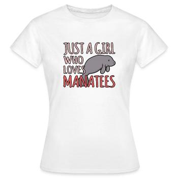 Lamantin - T-shirt Femme - blanc - Devant - AI Model Female 172 dark (172cm)