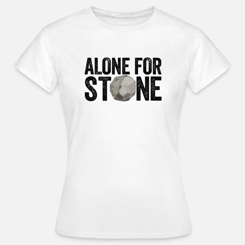Funny geologist on a stone hunt - Women's T-Shirt - white