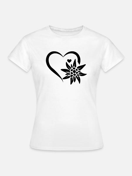 Edelweiss Flower Mountain Edelweiß Flower - Edelwe - Frauen T-Shirt - Weiß
