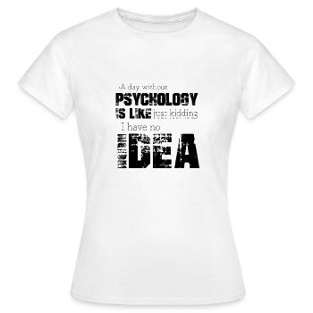 Psychologie - T-shirt Femme - blanc - Devant - AI Model Female 172 dark (172cm)