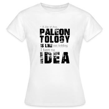 Paléontologie - T-shirt Femme - blanc - Devant - AI Model Female 172 dark (172cm)