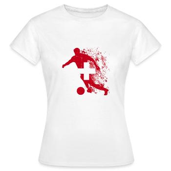 de l’équipe nationale suisse - T-shirt Femme - blanc - Devant - AI Model Female 172 dark (172cm)