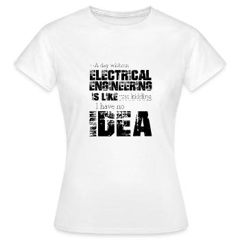 Electrical engineering - Women's T-Shirt - white - Front - AI Model Female 172 dark (172cm)