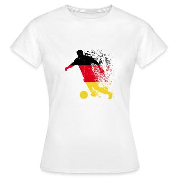 Nationalmannschaft Deutschland Fußball Weltmeister - Frauen T-Shirt - Weiß - Vorne - AI Model Female 172 dark (172cm)