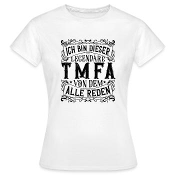 Ich bin dieser Legendäre TMFA Tiermedizin - Frauen T-Shirt - Weiß - Vorne - AI Model Female 172 dark (172cm)