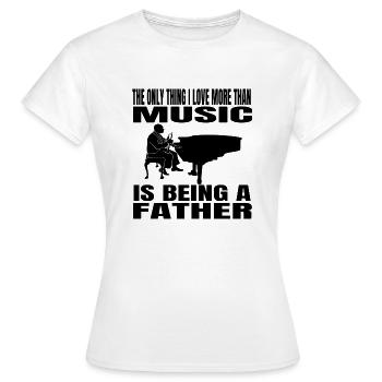 Musik Music Musiklehrer Spruch Musizieren Musiker - Frauen T-Shirt - Weiß - Vorne - AI Model Female 172 dark (172cm)
