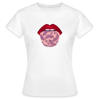 Chameleon Chameleon Lips - Women's T-Shirt - white - Front - AI Model Female 172 dark (172cm)