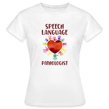 Speech Therapist Therapy Assistant - Frauen T-Shirt - Weiß - Vorne - AI Model Female 172 dark (172cm)