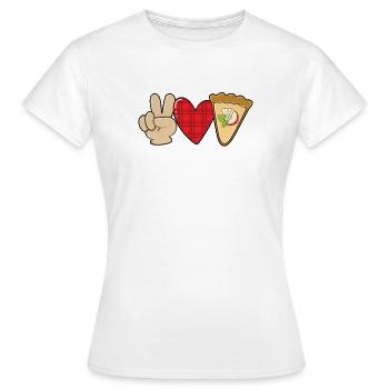 Tarte aux pommes - T-shirt Femme - blanc - Devant - AI Model Female 172 dark (172cm)