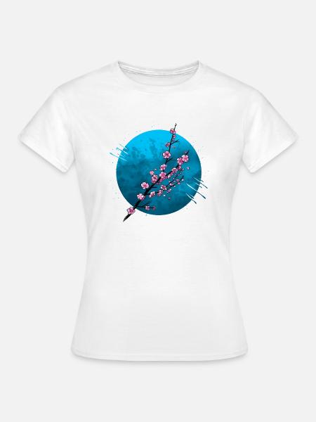 Japanischer Kirschbaum - Frauen T-Shirt - Weiß