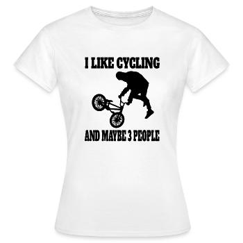 Tour à vélo Vélo Vélo VTT Vélo - T-shirt Femme - blanc - Devant - AI Model Female 172 dark (172cm)