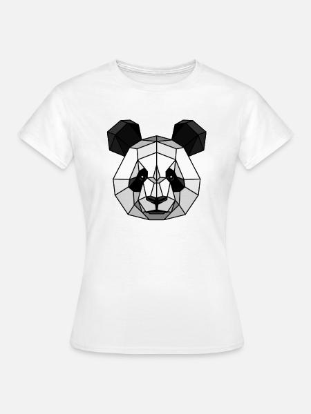 Panda-Polygone - Frauen T-Shirt - Weiß