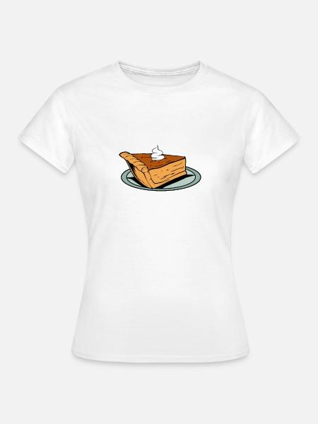 Thanksgiving Kürbiskuchen - Frauen T-Shirt - Weiß