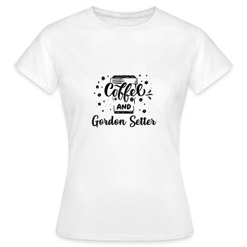 Gordon Setter - T-shirt Femme - blanc - Devant - AI Model Female 172 dark (172cm)
