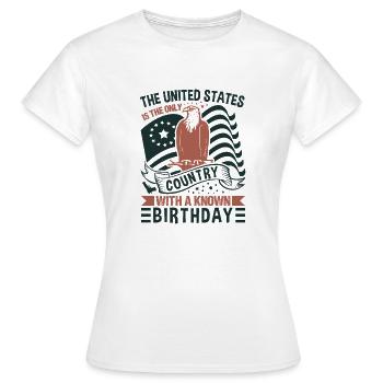 DIE VEREINIGTEN STAATEN SIND DAS EINZIGE LAND MIT EINEM BEKANNTEN - Frauen T-Shirt - Weiß - Vorne - AI Model Female 172 dark (172cm)
