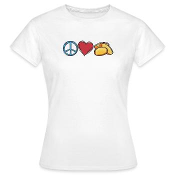 Ail Ail Pain Pain Cadeau alimentaire - T-shirt Femme - blanc - Devant - AI Model Female 172 dark (172cm)