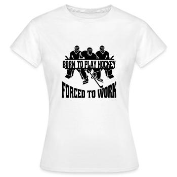 Joueur de hockey sur glace Fan de hockey Équipe de hockey sur glace Hockey sur glace - T-shirt Femme - blanc - Devant - AI Model Female 172 dark (172cm)