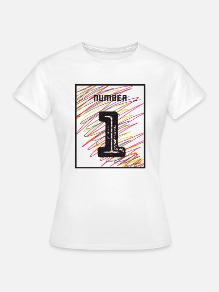 Nummer 1 - Frauen T-Shirt - Weiß