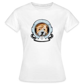 Chinese Shar Pei - Frauen T-Shirt - Weiß - Vorne - AI Model Female 172 dark (172cm)