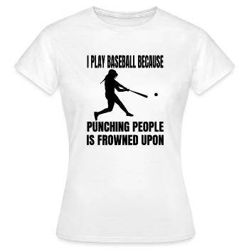 Joueurs de baseball Équipe de baseball Joueurs de baseball Joueurs de baseball - T-shirt Femme - blanc - Devant - AI Model Female 172 dark (172cm)