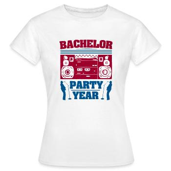 ANNÉE ENTERREMENT DE VIE DE GARÇON - T-shirt Femme - blanc - Devant - AI Model Female 172 dark (172cm)