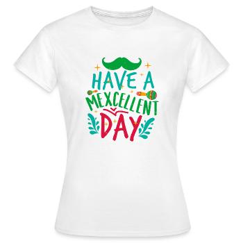 PASSEZ UN EXCELLENT JOUR 2 - T-shirt Femme - blanc - Devant - AI Model Female 172 dark (172cm)