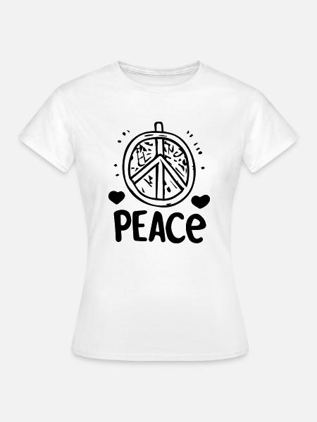 Friede - Frauen T-Shirt - Weiß