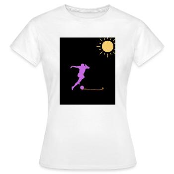 fussball picture - Frauen T-Shirt - Weiß - Vorne - AI Model Female 172 dark (172cm)